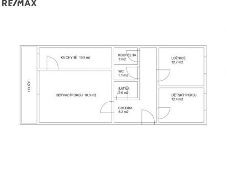 Prodej bytu, 3+1, 74 m²