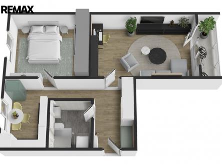 Prodej bytu, 2+1, 56 m²