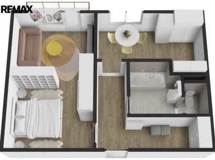 Prodej bytu, 1+1, 48 m²