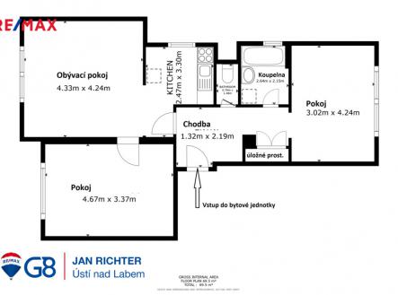 Prodej bytu, 3+kk, 70 m²