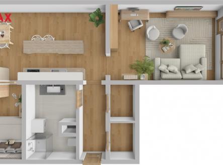 Pronájem bytu, 2+1, 63 m²