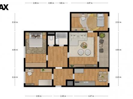 Prodej bytu, 4+1, 85 m²