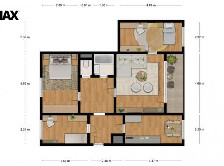 Prodej bytu, 4+1, 85 m²