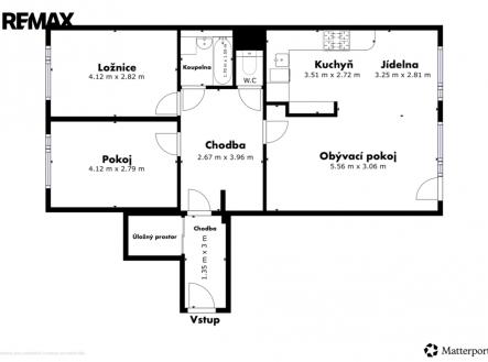Prodej bytu, 3+1, 83 m²