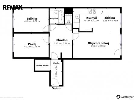 Prodej bytu, 3+1, 83 m²