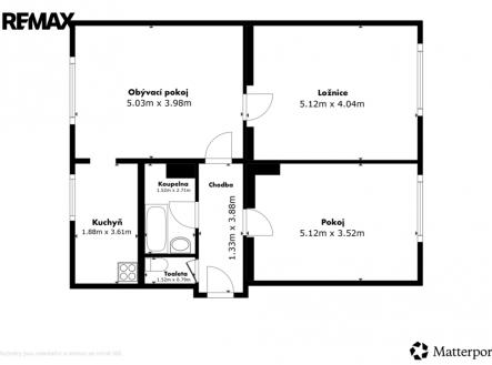 Prodej bytu, 3+1, 76 m²