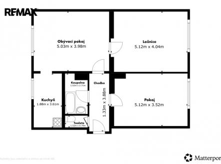 Prodej bytu, 3+1, 76 m²