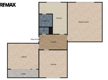 Prodej bytu, 3+1, 69 m²