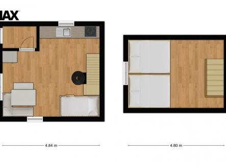 Prodej chaty/rekreačního objektu, 44 m²