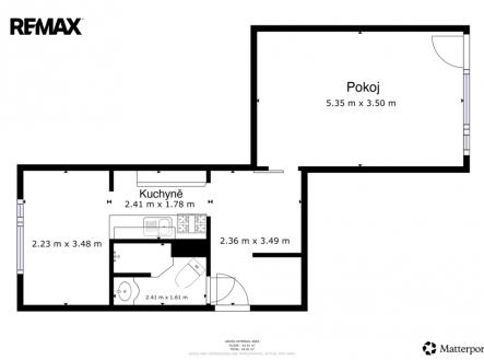 Prodej bytu, 1+1, 44 m²