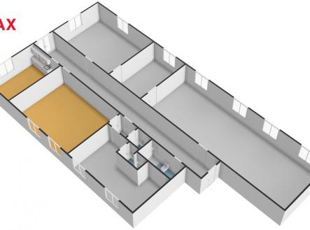 Pronájem - skladovací prostor, 278 m²