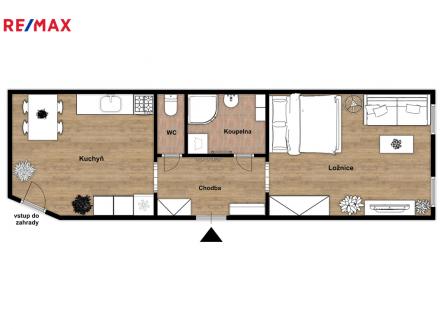 Pronájem bytu, 1+1, 40 m²