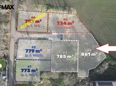 Prodej pozemku pro bydlení, 861 m²