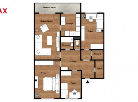 Prodej bytu, 4+1, 82 m²
