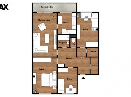 Prodej bytu, 4+1, 82 m²