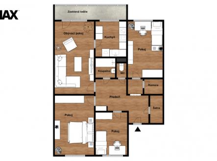 Prodej bytu, 4+1, 82 m²