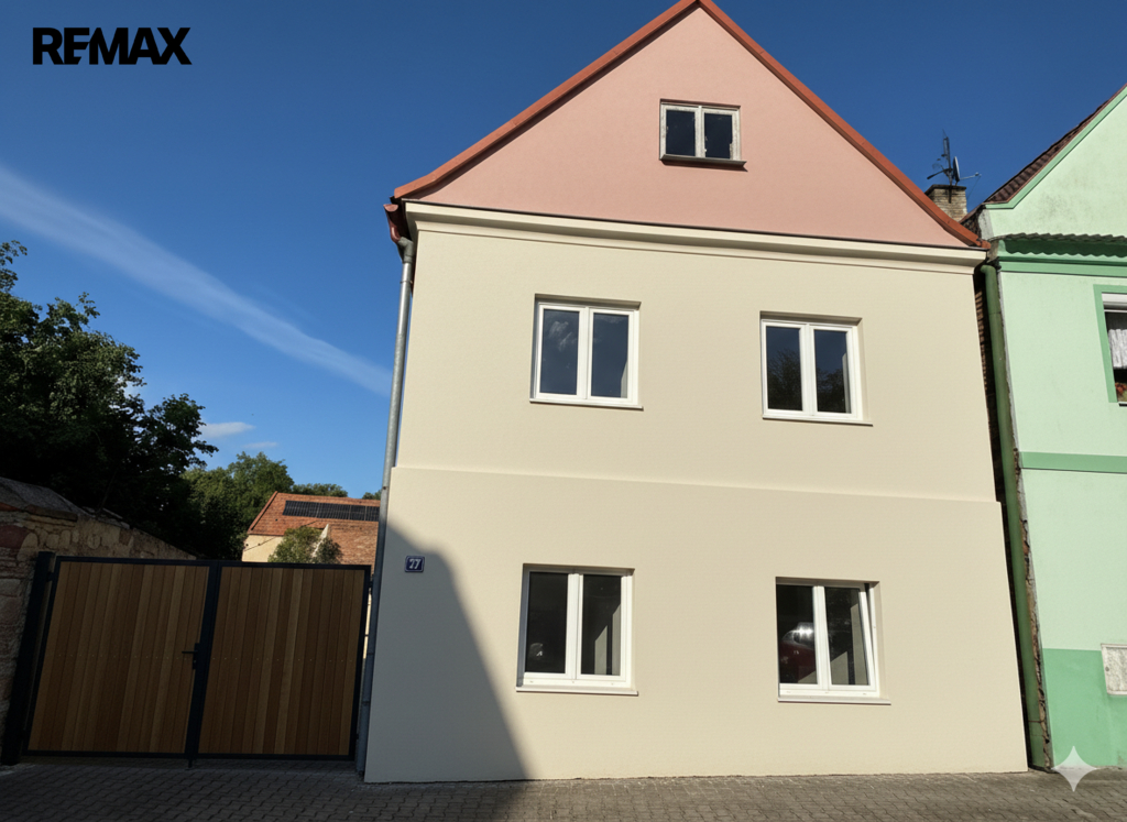 Představa nové fasády (tvořeno pomocí AI)