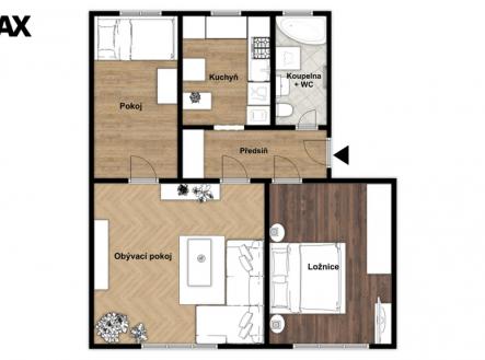 Prodej bytu, 3+1, 56 m²