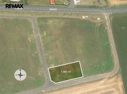 Prodej stavebního pozemku 1083 m², Slavětín nad Ohří, okres Louny