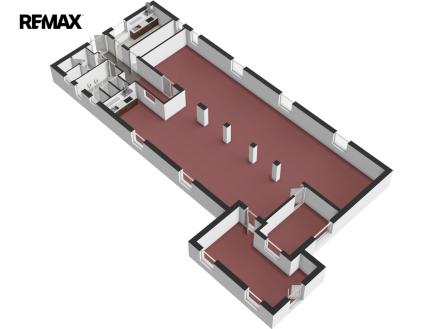 Pronájem obchodní prostor, 307 m²