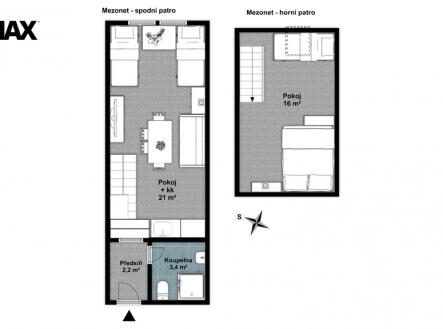 Prodej bytu, 1+1, 47 m²