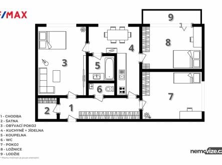 Prodej bytu, 3+1, 75 m²