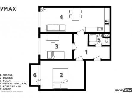 Prodej bytu, 3+kk, 64 m²