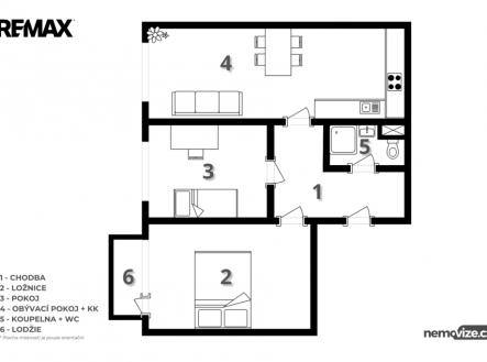 Prodej bytu, 3+kk, 64 m²