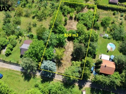 Prodej pozemku, zahrada, 858 m²