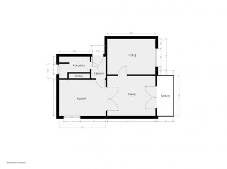 Prodej bytu, 2+1, 52 m²