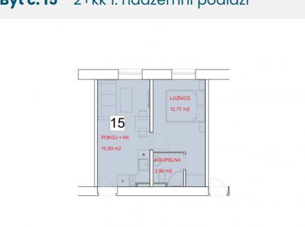 Pronájem bytu, 2+kk, 32 m²