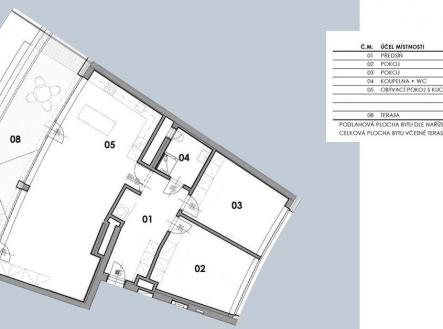 Pronájem bytu, 3+kk, 98 m²