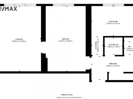 Prodej bytu, 2+1, 50 m²