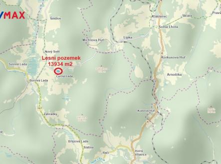 Prodej pozemku, les, 13 934 m²