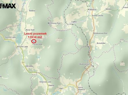 Prodej pozemku, les, 13 934 m²