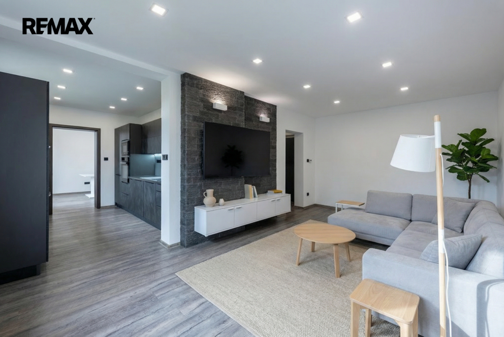 Vizualizace obývacího pokoje