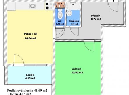 Prodej bytu, 1+1, 45 m²