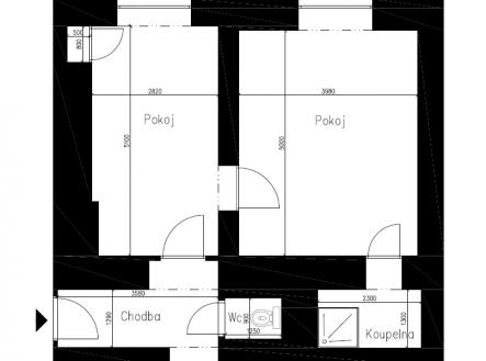 Pronájem kanceláře, 43 m²