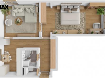 Prodej bytu, 2+1, 53 m²