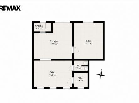 Prodej obchodní prostory, 83 m²