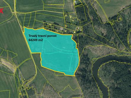 Prodej - pozemek, trvalý travní porost, 64 249 m²