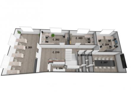 Pronájem kanceláře, 74 m²