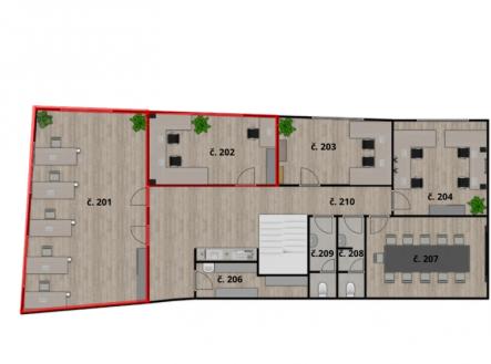 Pronájem kanceláře, 74 m²