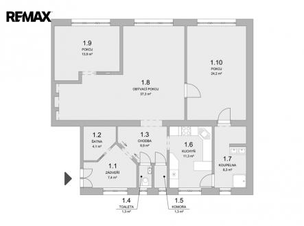 Prodej bytu, 3+1, 125 m²