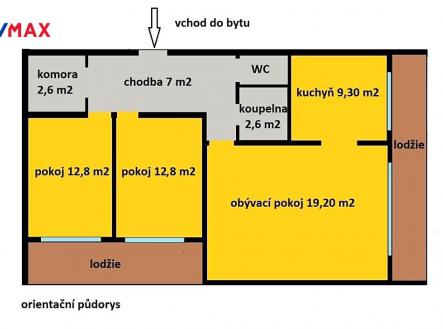 Pronájem bytu, 3+1, 81 m² obrázek