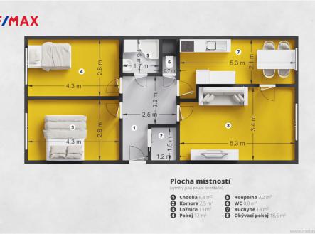 Prodej bytu, 3+1, 72 m²