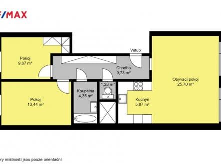 Prodej bytu, 3+kk, 72 m²