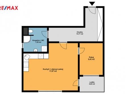 Pronájem bytu, 2+kk, 58 m²