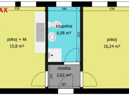 Pronájem bytu, 2+kk, 41 m²