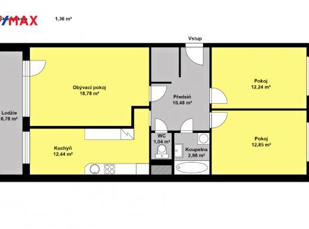 Prodej bytu, 3+1, 78 m²